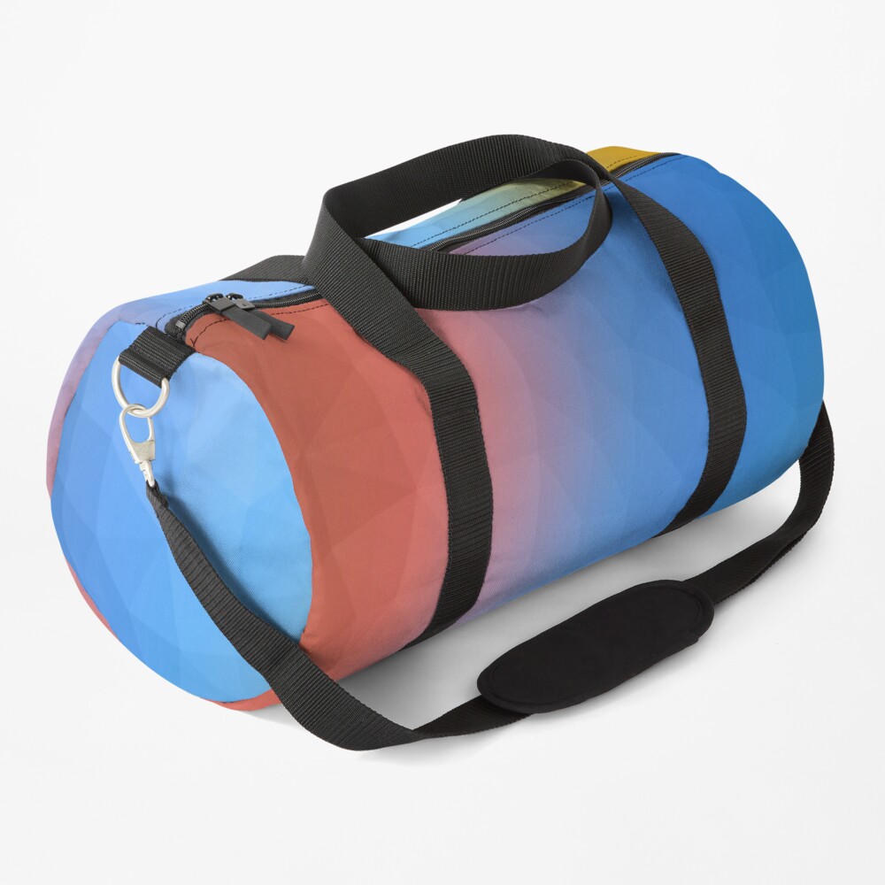 Soft Colorful Polygon Rainbow Stunning Gradient Effect Duffle Bag By Sassyclassyme Redbubble 4712