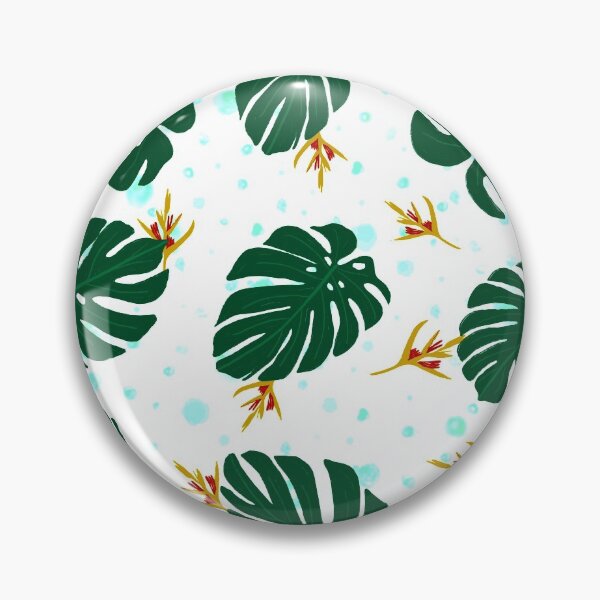 Item preview, Tropical leaves and flowers pattern designed and sold by artisau.
