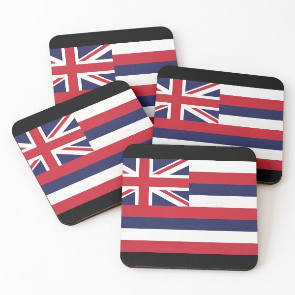 Item preview, Hawaiian National Flag on Black designed and sold by Lori-Goree.