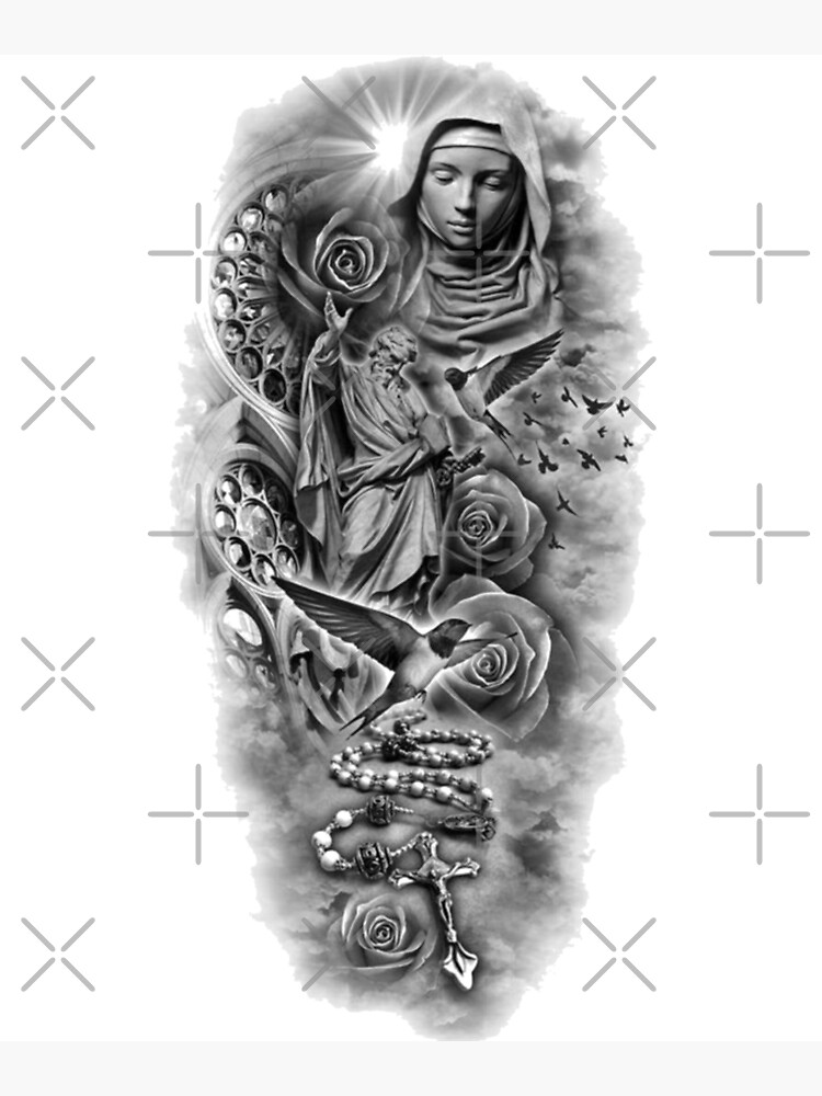 ArtStation - Virgin Mary tattoo