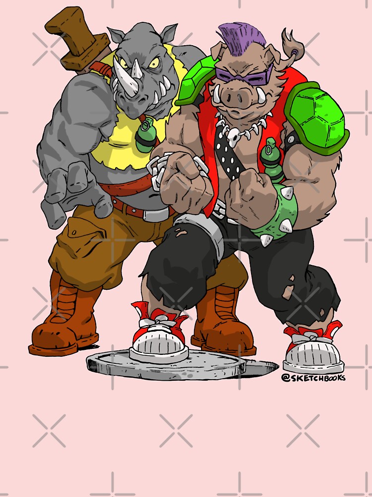 Rocksteady and Bebop TMNT - Ninja Turtles - T-Shirt sold by Cori