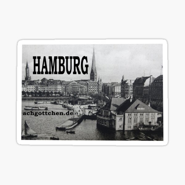 Alster Hamburg Jungfernstieg Sticker