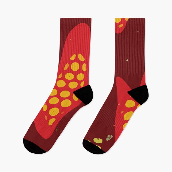 Item preview, Organic Heart Shapes Abstract Background Design in Red and Maroon Complimantary Tones GC-116-4 designed and sold by GraphicCharms.