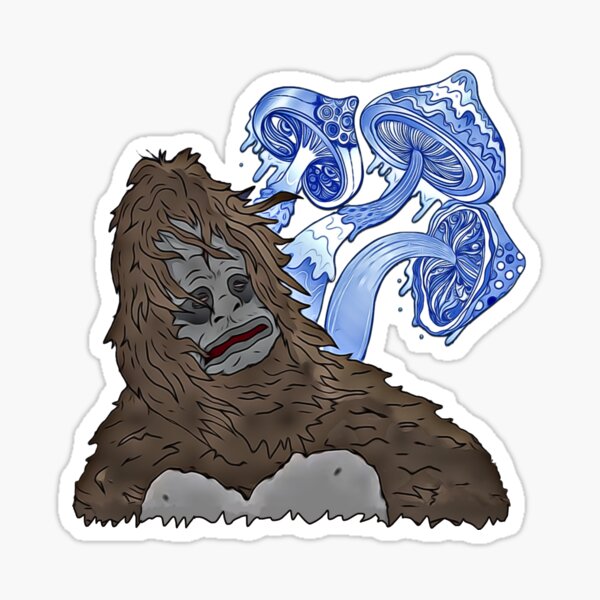 Blue Mean-Eyes Sassy Mike Nolan Big Lez Show Sticker