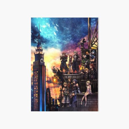 Vista previa del artículo con la obra «Portada de Kingdom Hearts 3», diseñado y vendido por maskedmagician.