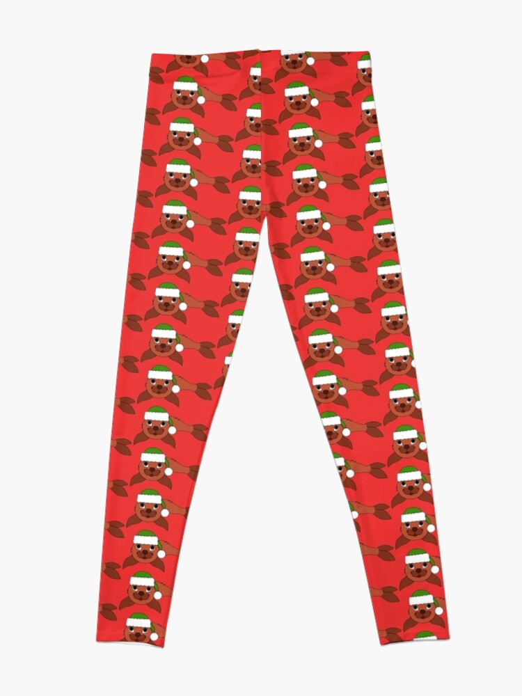 red baby leggings