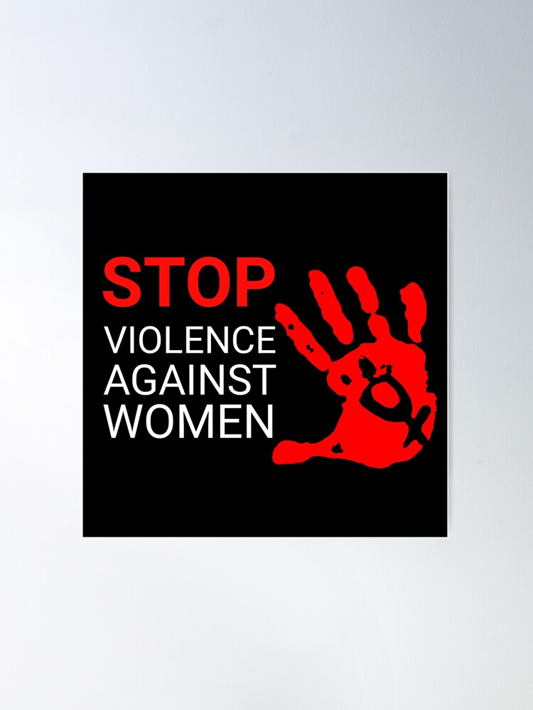 Vista alternativa de Póster la violencia contra las mujeres