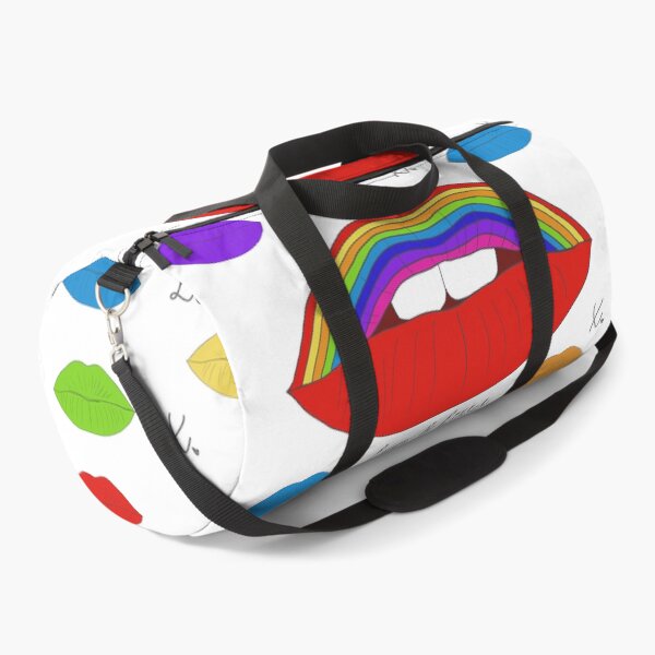 Item preview, # Pride Love & kisses rainbow lips designed and sold by Leatextileart.