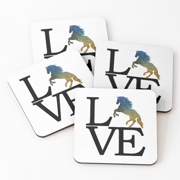 Item preview, Love Rearing Glittery Horse designed and sold by Horse-Aholic.