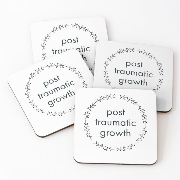 Item preview, post-traumatic growth mental heath awareness on white designed and sold by aDlij.