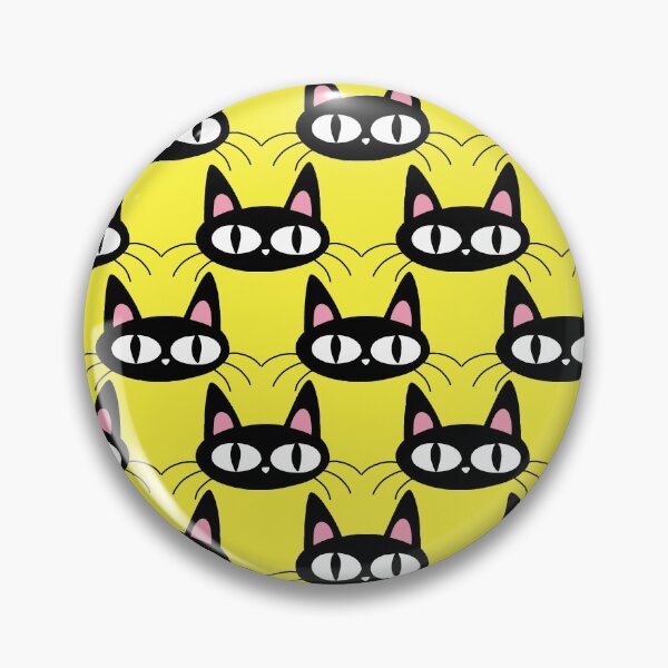 Item preview, Cute Black Cat Pattern designed and sold by ValentinaHramov.