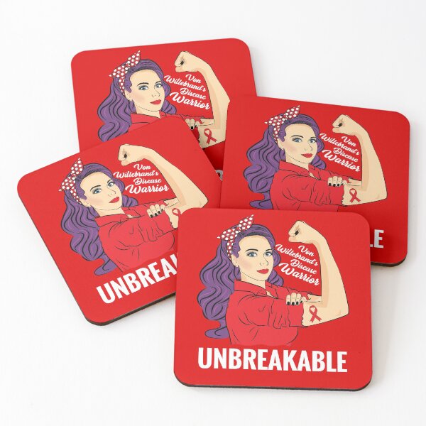 Item preview, Von Willebrand Disease Warrior Unbreakable VWD designed and sold by ZNOVANNA.