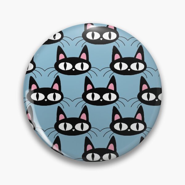 Item preview, Cute Black Cat Pattern designed and sold by ValentinaHramov.