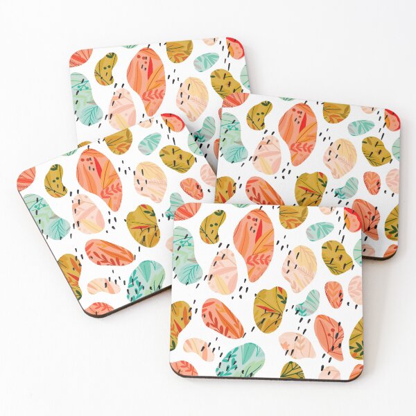 Item preview, Colorful organic shapes pattern designed and sold by GoDesign1.
