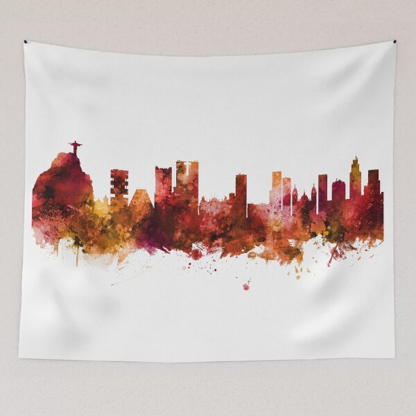 Item preview, Rio de Janeiro Brazil Skyline designed and sold by ArtPrints.