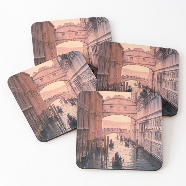 Item preview, Venice gondoliers row under the Bridge of Sighs designed and sold by Retro Futurist.