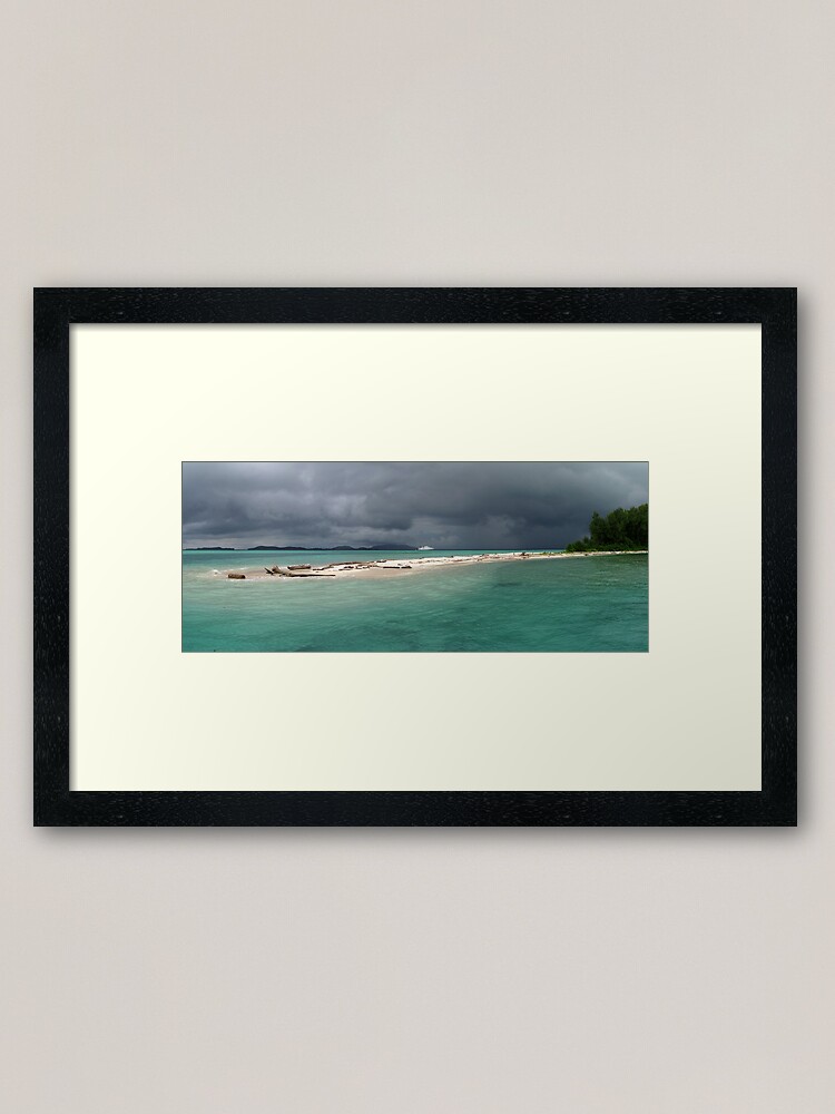 Alternate view of Squall at Hermit Atoll II Framed Art Print