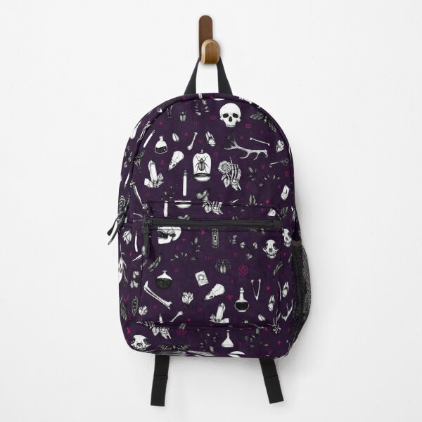 Purple Berry Witchy Pattern Backpack
