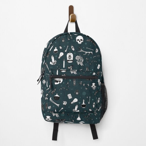 Dark Blue Witchy Pattern Backpack