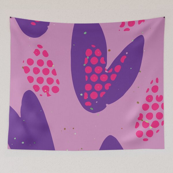 Item preview, Abstract Hearts Graphic Design in Purple Monotones GC-116-8 designed and sold by GraphicCharms.