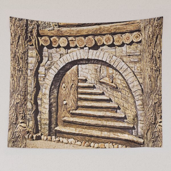 Item preview, Entrance to a forest home designed and sold by helenkaiy.