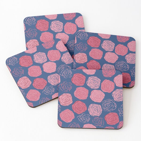 Item preview, Roses in blue and pink designed and sold by SparkleandSmile.