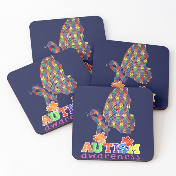 Item preview, Autism awareness butterfly ribbon designed and sold by linhkaphung.