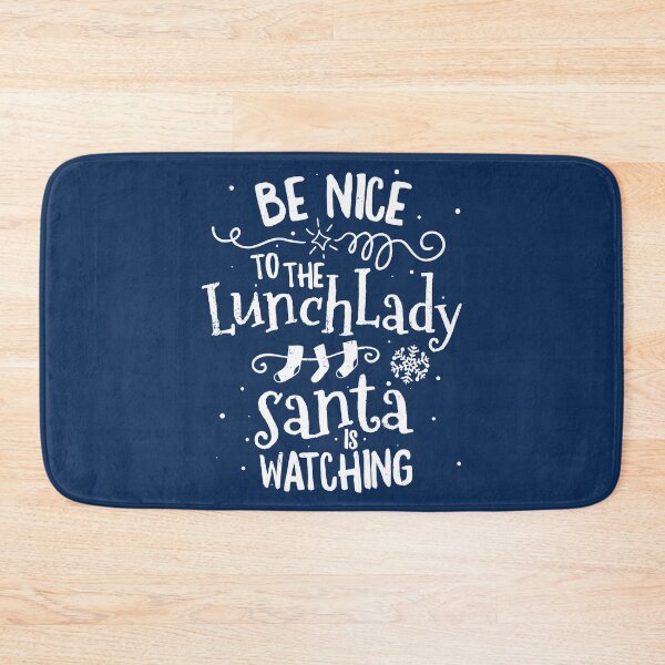 Item preview, Be Nice To Lunch Lady Santa Is Watching T-Shirt Christmas designed and sold by 14thFloor.