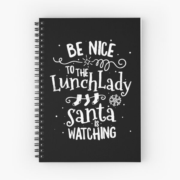Item preview, Be Nice To Lunch Lady Santa Is Watching T-Shirt Christmas designed and sold by 14thFloor.