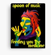 Spoon of music Canvas Print