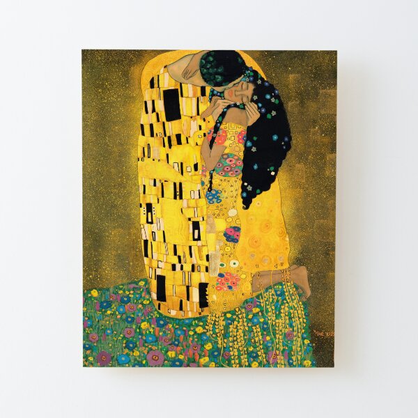 Curly Klimt Wood Mounted Print