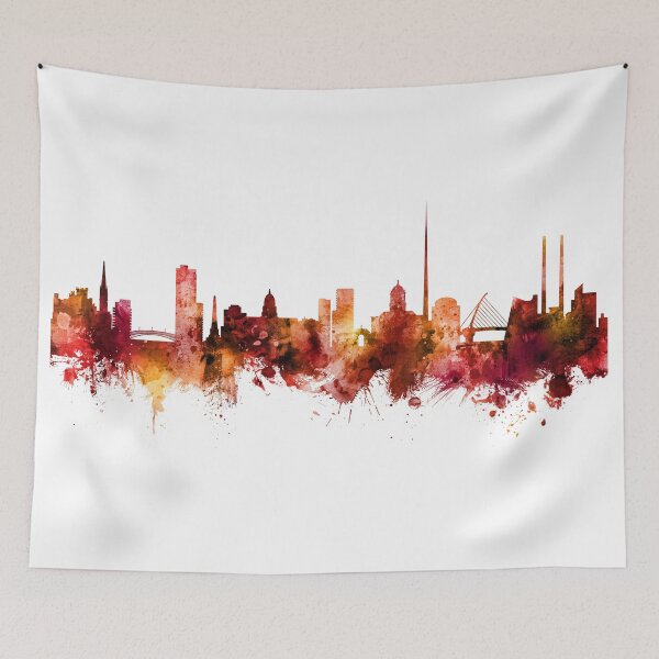 Artikelvorschau, Dublin Ireland Skyline entworfen und verkauft von ArtPrints.