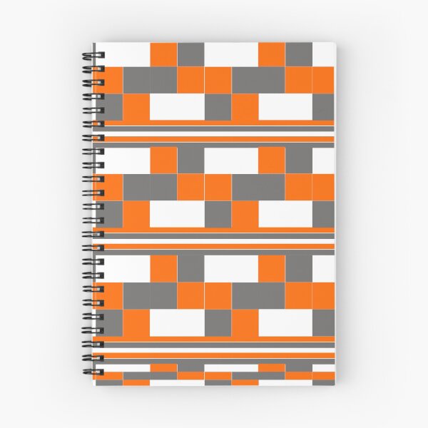 Item preview, Orange Grey Square Art designed and sold by Nisha Prabhu.