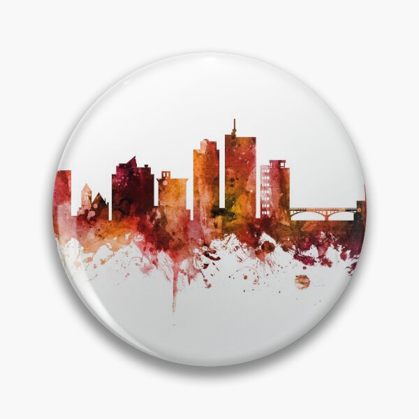Item preview, Cedar Rapids Iowa Skyline designed and sold by ArtPrints.