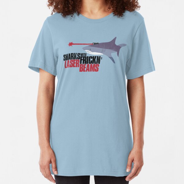 Sharks with frickn laser beams Slim Fit T-Shirt