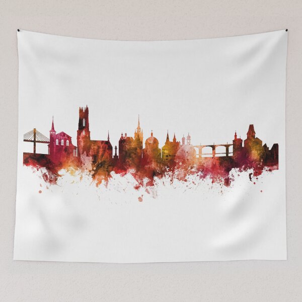 Item preview, Fribourg Switzerland Skyline designed and sold by ArtPrints.