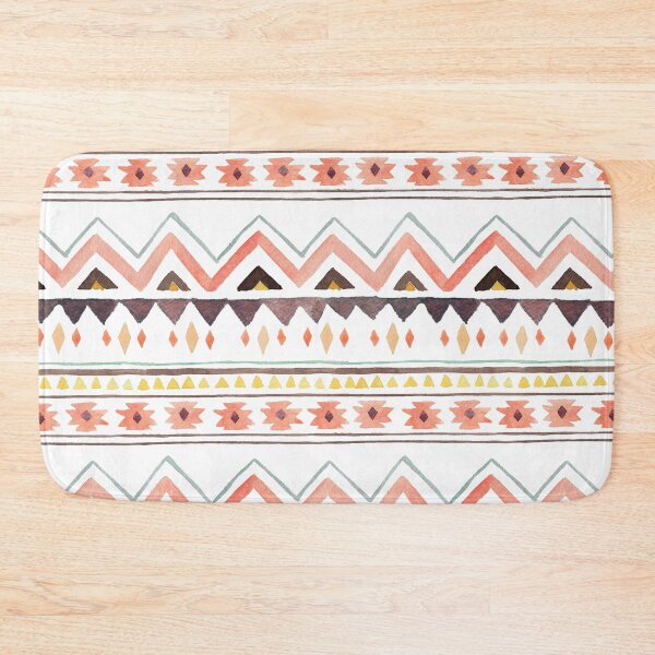 Item preview, southwest inspired pattern in white designed and sold by Lisa Casineau.