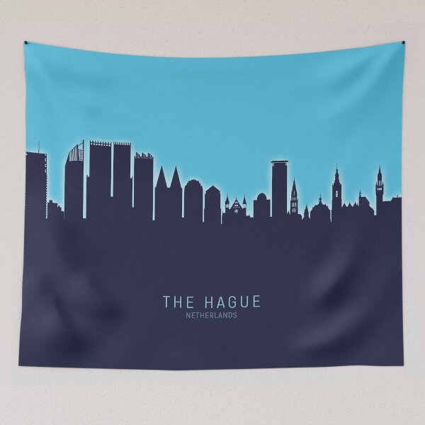Item preview, The Hague Netherlands Skyline designed and sold by ArtPrints.