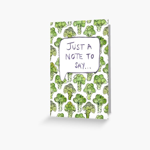 Item preview, Broccoli - Just a note to say designed and sold by crumpsticks.