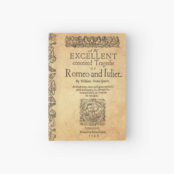 Shakespeare, Romeo and Juliet 1597 Cuaderno de tapa dura
