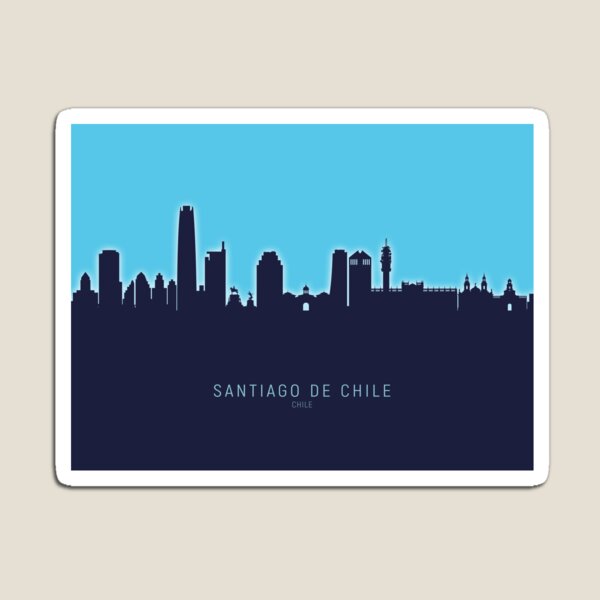Artikel-Vorschau von Skyline von Santiago de Chile, designt und verkauft von ArtPrints.