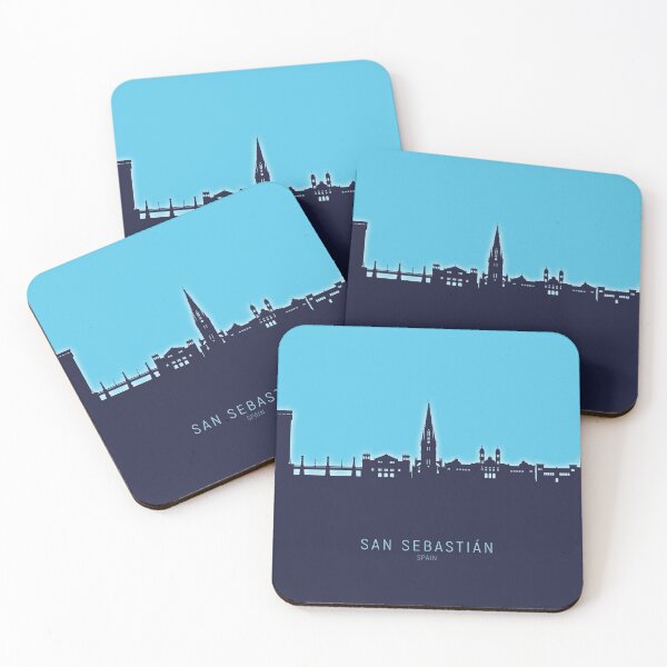 Item preview, San Sebastian Spain Skyline designed and sold by ArtPrints.