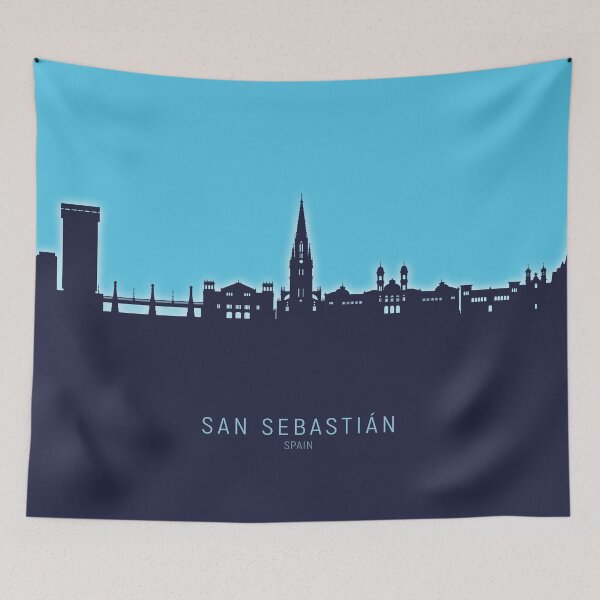 Item preview, San Sebastian Spain Skyline designed and sold by ArtPrints.
