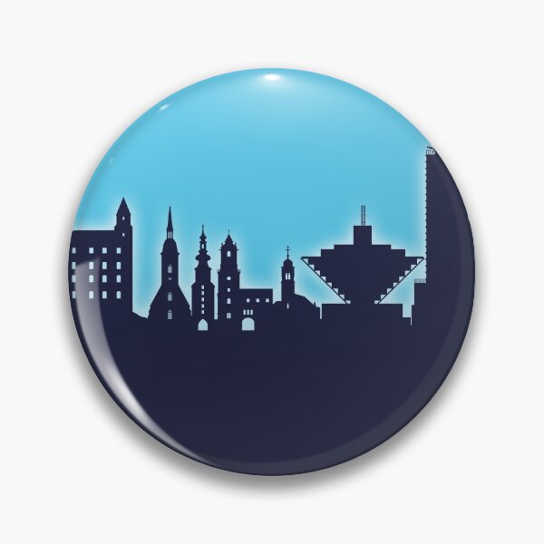 Item preview, Bratislava Slovakia Skyline designed and sold by ArtPrints.