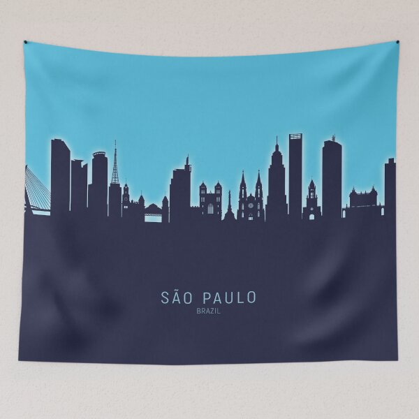 Item preview, São Paulo Skyline Brazil designed and sold by ArtPrints.