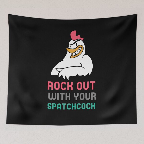 Item preview, Rock Out With Your Spatchcock Chicken BBQ designed and sold by AndApArt.