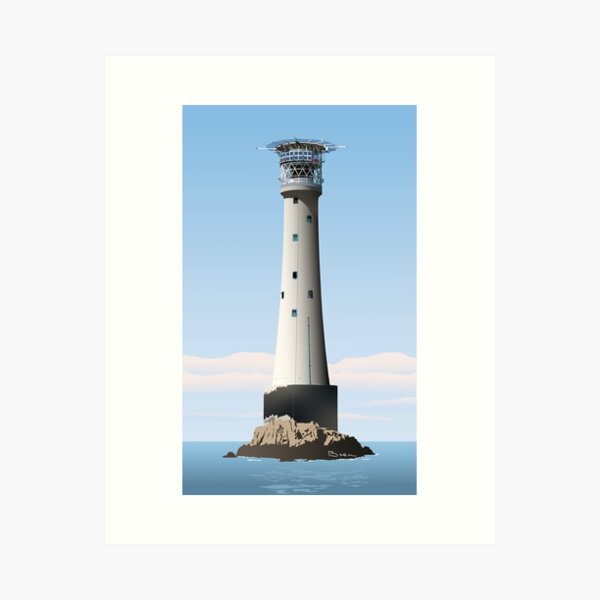 Item preview, Bishop Rock Lighthouse designed and sold by BrenRomans.