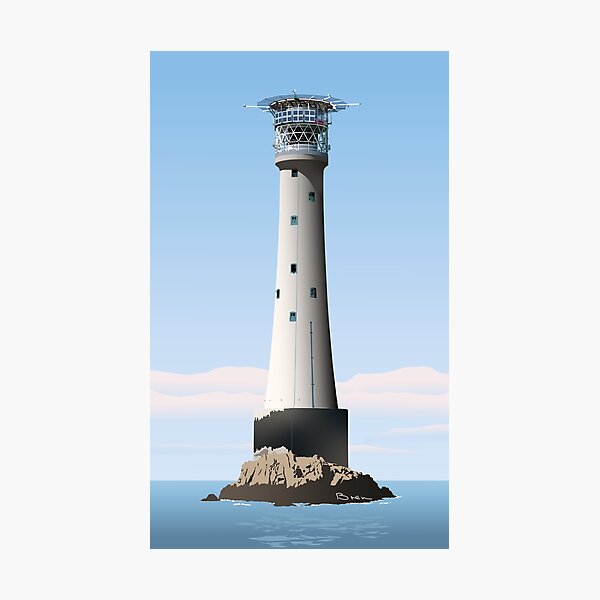 Item preview, Bishop Rock Lighthouse designed and sold by BrenRomans.