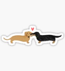 Dachshunds Love Sticker