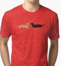 Dachshunds Love Tri-blend T-Shirt